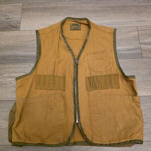 Vtg Vest 70-80s SafTbak Canvas Upland Bird Hunting Vest